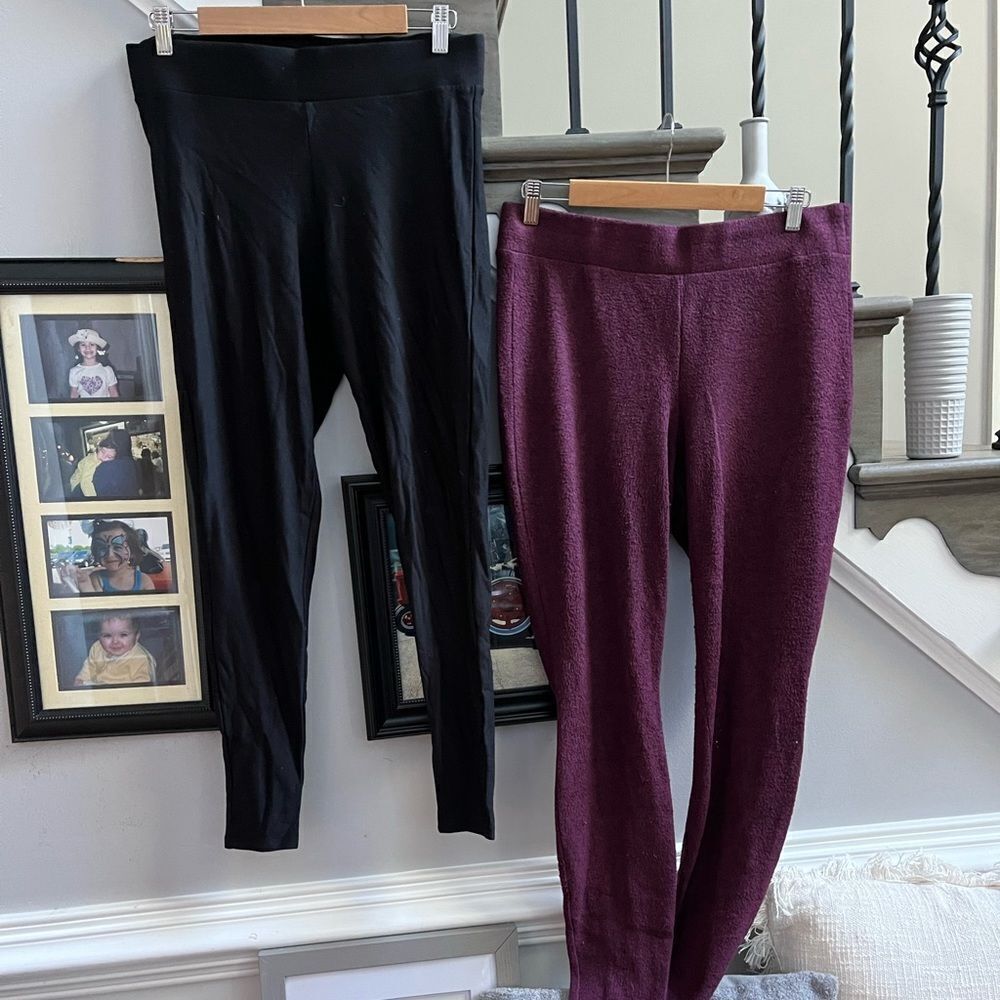 Torrid Lot of 2 Cozy Soft Leggings sz 1 or 1X EUC